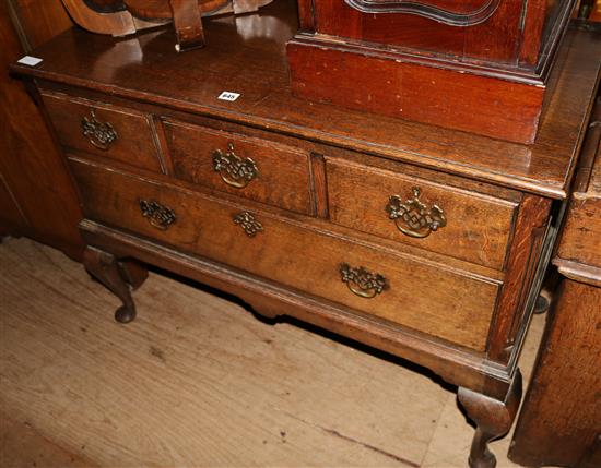 An oak sidetable, in George II style